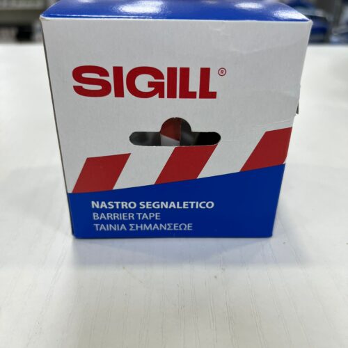 SIGILL NASTRO SEGNALETICO BIANCO/ROSSO 200MT